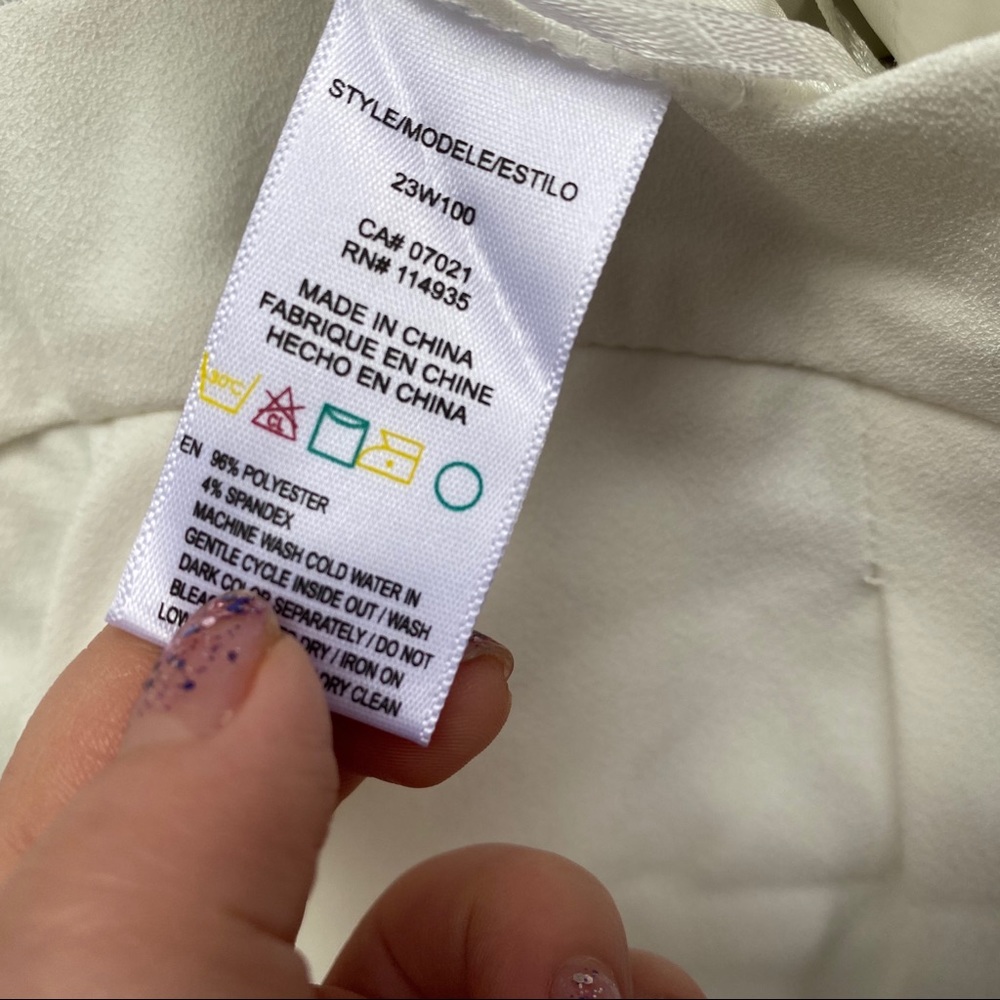 NWT RD Style white formal pants M - Picture 5 of 6